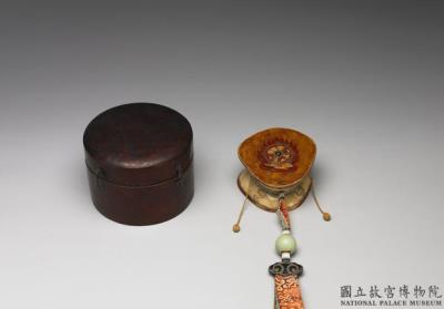 图片[2]-Damaru skull hand-drum with leather case, made in Tibet, Qing dynasty (1644-1912)-China Archive